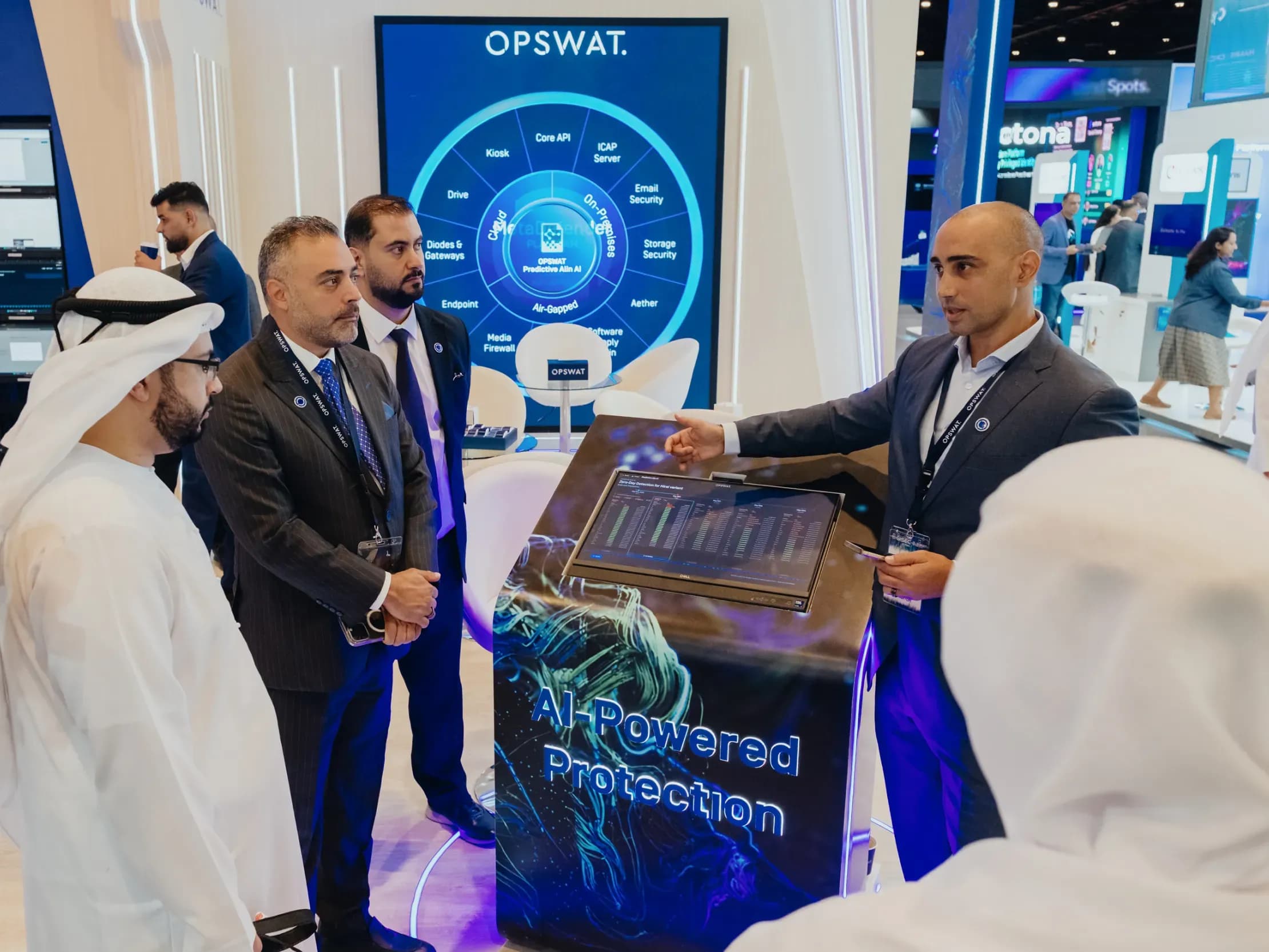 OPSWAT AI Powered Protection demonstration at Blackhat MEA